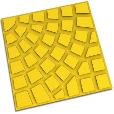 Imagem de Piso Firenze Amarelo 30,4x30,4cm Amarrado Com 5 Peças 0,46m² - Artesan
