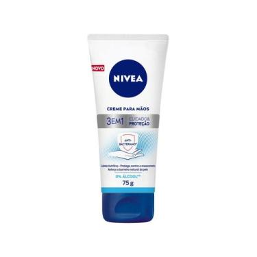 Imagem de Creme Hidratante para Mãos  - Nivea 3 em 1 Ação Antibacteriano 75g, 75