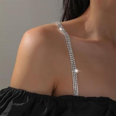 Imagem de Sutiã com strass antiderrapante, alças ajustáveis, corrente de cristal, acessórios de joias, moda de verão, Medium, latão, Sem Pedra Preciosa
