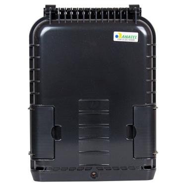 Imagem de Caixa de Atendimento Óptico FTTH Opf-ctoi-bas3 DH5 1X16 Cto Inteligente Preto com 16 Saídas Drop Evus