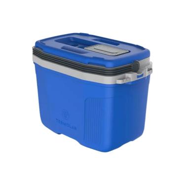 Imagem de Caixa Térmica Suv 32L 56282 Conservação Diferenciada com Abertura Deslizante para Latas e Garrafas Azul Termolar