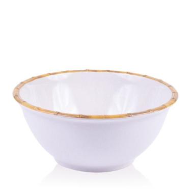 Imagem de Saladeira Acrílico Melamina Borda Bambu - Entrecasa