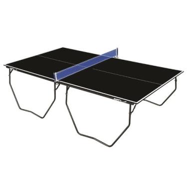 Imagem de Mesa De Tênis De Mesa Black Com Rodízio MDP15mm Klopf 1087