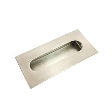 Imagem de Kit 10 Puxadores Porta Armário Concha De Embutir Aço 10cm - DECORPLACE