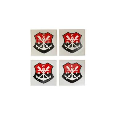 Imagem de Kit 4 porta Copo Flamengo Personalizado Presente Decoração 3