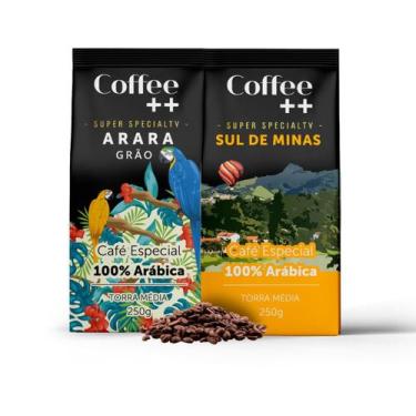Imagem de Kit 2 Pacotes Sul de Minas e Arara Café Especial em Grãos Coffee Mais