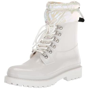 Imagem de NINE WEST Keepit3 Bota de Chuva Feminina, Branco, 9