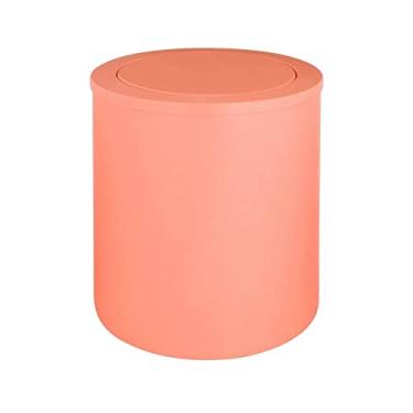 Imagem de Lixeira Basculante de 7 Litros para Banheiro ou Escritório - Salmão