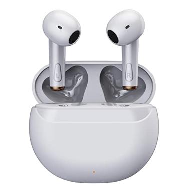 Imagem de Fones de ouvido sem fio Bluetooth na orelha, fones de ouvido leves microfone embutido som premium imersivo com capa de carregamento