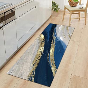 Imagem de SHENGANG Tapete de cozinha entrada para casa quarto sala de estar decoração infantil tapete corredor cabeceira do banheiro tapete antiderrapante, 18,60 cmx200 cm