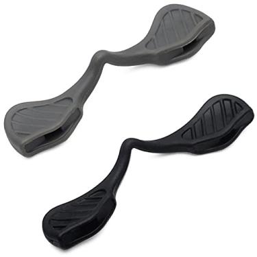 Imagem de Mryok 2 pares de almofadas de nariz de reposição para óculos de sol Oakley Hydra OO9229 - cinza e preto