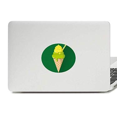 Imagem de Adesivo de vinil com emblema de picolés Green Matcha para laptop