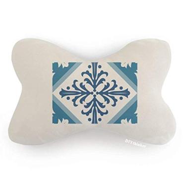 Imagem de DIYthinker Almofada decorativa Talavera para decoração de carro, decoração de pescoço, almofada para encosto de cabeça