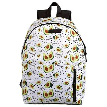 Imagem de Mochila Escolar Com Estampa de Frutas Abacate DERMIWIL