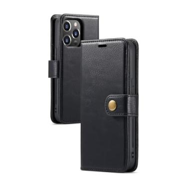 Imagem de YOGISU Capa de telefone tipo carteira de couro magnético para Samsung Galaxy S23 Plus S22 Ultra S21 FE S20 S10 S9 S8 Note 20 10 9 Capa flip com suporte, preta, para Samsung S21