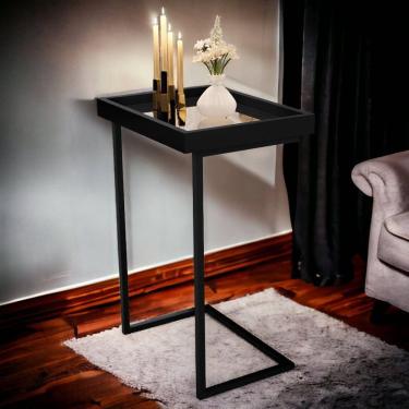 Imagem de Mesa de Apoio Sofá JB 4774 Preto Bechara