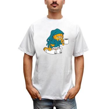 Imagem de Camiseta Masculino Algodão Desenho Personagens Garfild Preguiça - Star
