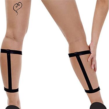 Imagem de Arreio de Perna Arnês Feminino Sex Night inNamorata Look Gótico Punk Sexy Preto