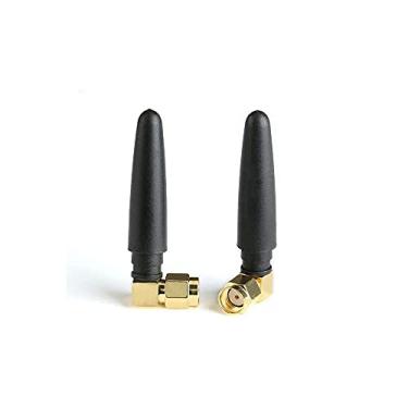 Imagem de CORONIR Antena FPV Mini WiFi de 2,4 GHz para roteador PC Mini-itx Placa-mãe TuffTalk WiFi 6 cartões FPV TX transmissor Thinkcentre RP SMA macho dipolo chicote antenas omnidirecionais, pacote com 2