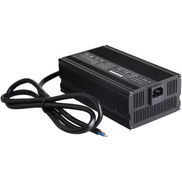 Imagem de Carregador de bateria de chumbo-ácido 48V 10A, carregador inteligente de 48 volts 10 Amp com carga lenta, para carregador de bateria de carrinho de golfe de carro de clube com tipo de carro