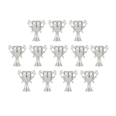 Imagem de Generic 12x copos de troféu, recipientes de doces, recompensas, de papel, tigela, decoração, frascos de armazenamento, mini prêmio, troféus para, PRATA