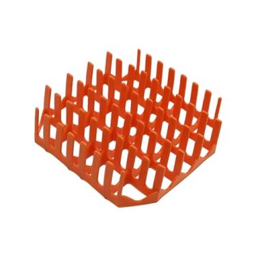 Imagem de Generic Bandeja de para micro-ondas, bandeja de silicone antiaderente com 9 tiras de, forro para fritadeira, grelha reutilizável para carne, Rack de