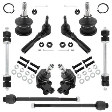 Imagem de MYSMOT K6540 K6539 K80631 EV370 ES3492 Estabilizador frontal barra oscilante barras estabilizadoras internas e externas terminais de direção juntas esféricas superiores e inferiores para Chevrolet