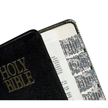 Imagem de Tabbies Separadores de indexação da Bíblia Camuflagem Digital, Antigo e Novo Testamento Plus Livros Católicos, 90 Tabs Incluindo 71 Livros, 10 Referências, 6 Pessoais, 3 Gravação (58423)