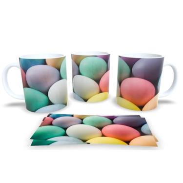 Imagem de Canecas Branca de Porcelana Personalizadas Pascoa (Pascoa 9)