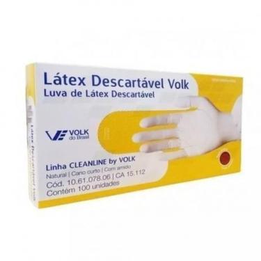 Imagem de Luva Volk LÁTEX - c/100 unidades - COM amido - P, M (8)