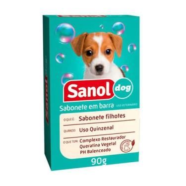 Imagem de Sabonete Sanol Dog Filhotes para Cães e Gatos 90g