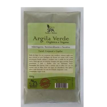 Imagem de ARGILA VERDE orgânica de Vegana esterilizada 100g - ECO SPA, verde, 12