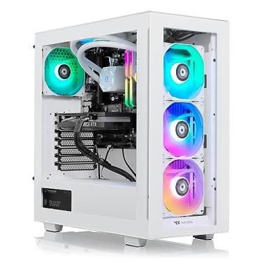 Imagem de Thermaltake Desktop para jogos LCGS View 460 (AMD Ryzen™ 5 7600X, 32GB 5600MT/s DDR5 RGB Memory, NVIDIA® GeForce RTX™ 4060, 1TB NVMe M.2, WiFi, Windows 11) V35S-B650-460-LCS, preto