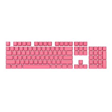 Imagem de Corsair PBT Double Shot PRO Kit de modificação de teclas – Teclas PBT Double Shot – Rogue Pink – Linha inferior padrão – Superfície texturizada – Paredes de 1,5 mm de espessura – Amortecedores de anel de vedação