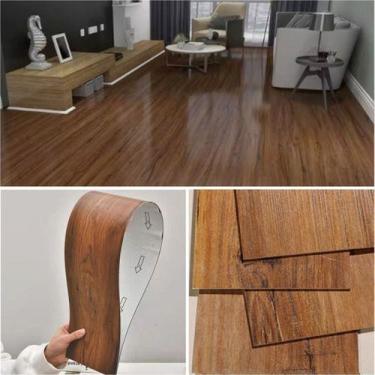 Imagem de Piso Vinilico Autocolante Madeira 10 Unid. - EUROFLOOR, Imbuia rústica
