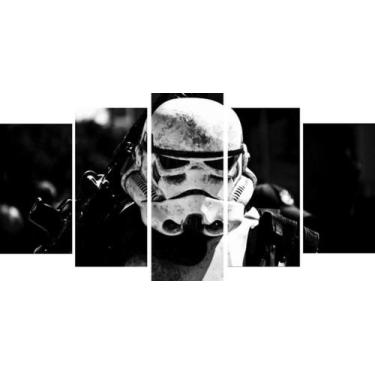 Imagem de Painel Quadro Mosaico Star Wars 5 Partes Para Sala Star War - Paradeco