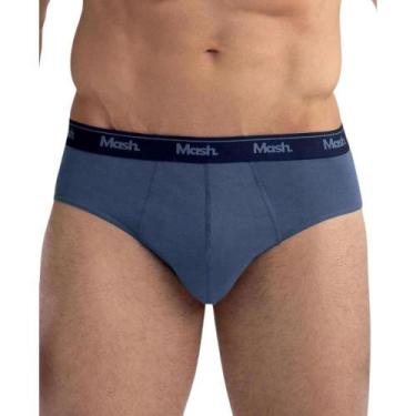 Imagem de Cueca Slip Mash 010.04U Algodão, Azul, GG