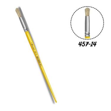 Imagem de Pincel Condor 457-14 Redondo Pelo Natural Cabo Longo
