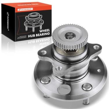 Imagem de A-Premium Rolamento de roda traseira e conjunto de cubo com anel ABS e 4 terminais compatíveis com Hyundai Sonata 1999-2005 e Kia Optima 2001-2006, Magentis 2001-2006, apenas ABS de 4 rodas