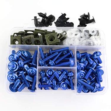 Imagem de Xitomer Kits de parafusos de carenagem de motocicleta universais adequados para GSXR600 750 1000 GSX1300R, YZF R3 / R6 / R1, CBR600RR / 1000RR / CBR1100XX, NINJA300 / 650R, ZX-6R / ZX-10R / ZX-10R /