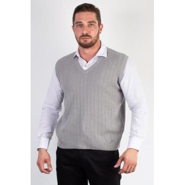 Imagem de Colete de malha masculino 50009 - Éramuz, M, Cinza