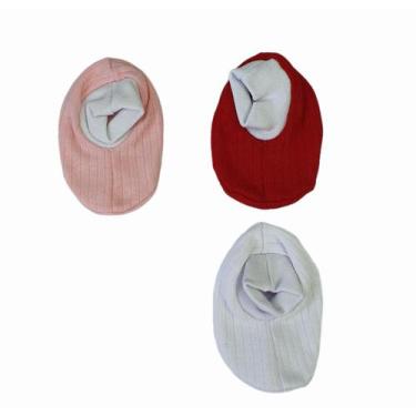 Imagem de Sapato pantufa de bebê recém nascido kit com 3 pares canelados - Confe
