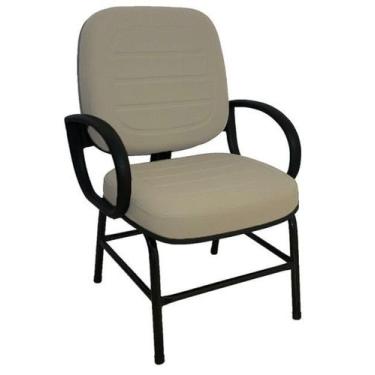 Imagem de Cadeira para Obesos Até 140 Kg Linha Plus Size Cinza - Design Office M