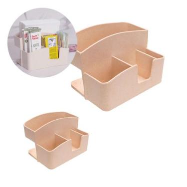 Imagem de 2un Porta Guardanapo Sachê C/ Divisórias Restaurante Bege - EVO