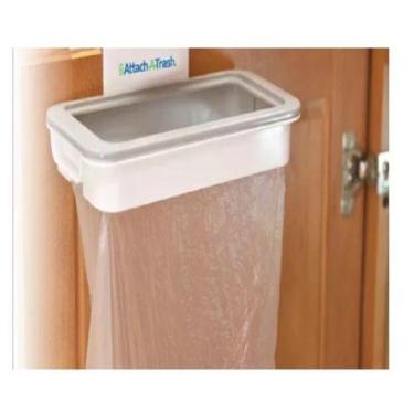 Imagem de Lixeira Com Suporte e Tampa 4L Portátil saco de lixo - Online