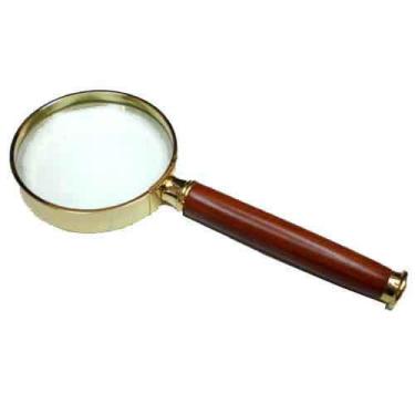 Imagem de Lupa 8x 50mm Metálica Dourada - 1872 - Prolumen