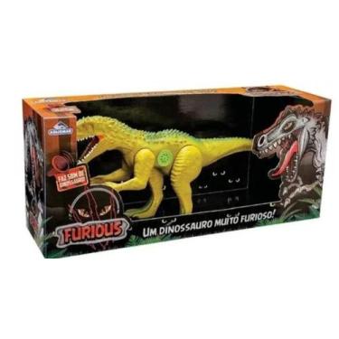 Imagem de Dinossauro Furious Rex Grande Brinquedo 60 Cm C/ Som Meninos. - toys
