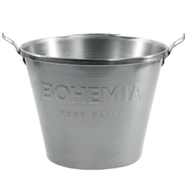 Imagem de Balde De Gelo Cerveja Bohemia Alto Relevo 6 Litros Alumínio - Ambev