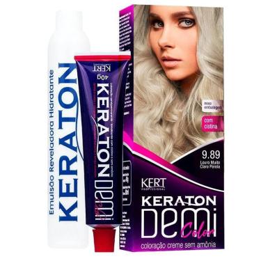 Imagem de Coloração Keraton Demi Color Louro Muito Claro Pérola 9.89
