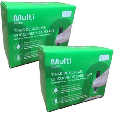 Imagem de Kit 2 Tiras De Glicemia Care Plus 50 Tiras Reagentes - Multilaser - G-